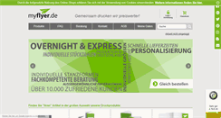Desktop Screenshot of myflyer.de